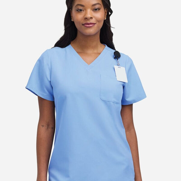Women's V-Neck 1 Pocket Scrub Top Thumbnail