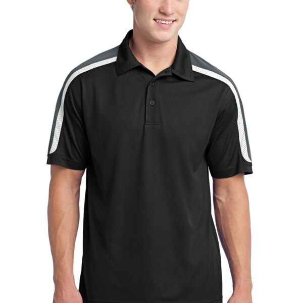 Tricolor Shoulder Micropique Sport Wick ® Polo Thumbnail